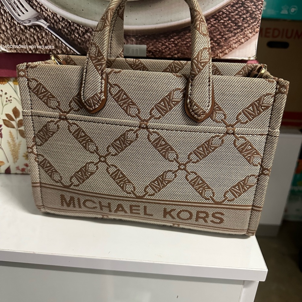 Michael Kors Tan Signature Tote Bag